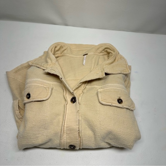 Free people oversized Ruby jacket Women's Tan Jacket size Small - Picture 10 of 10